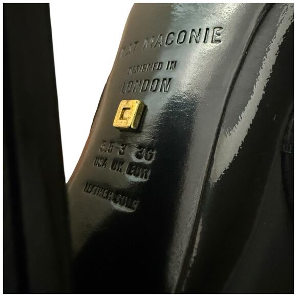 KAT MACONIE Vera Patent Leather Open Toe Embellished Boots Size 36 - Picture 14 of 15